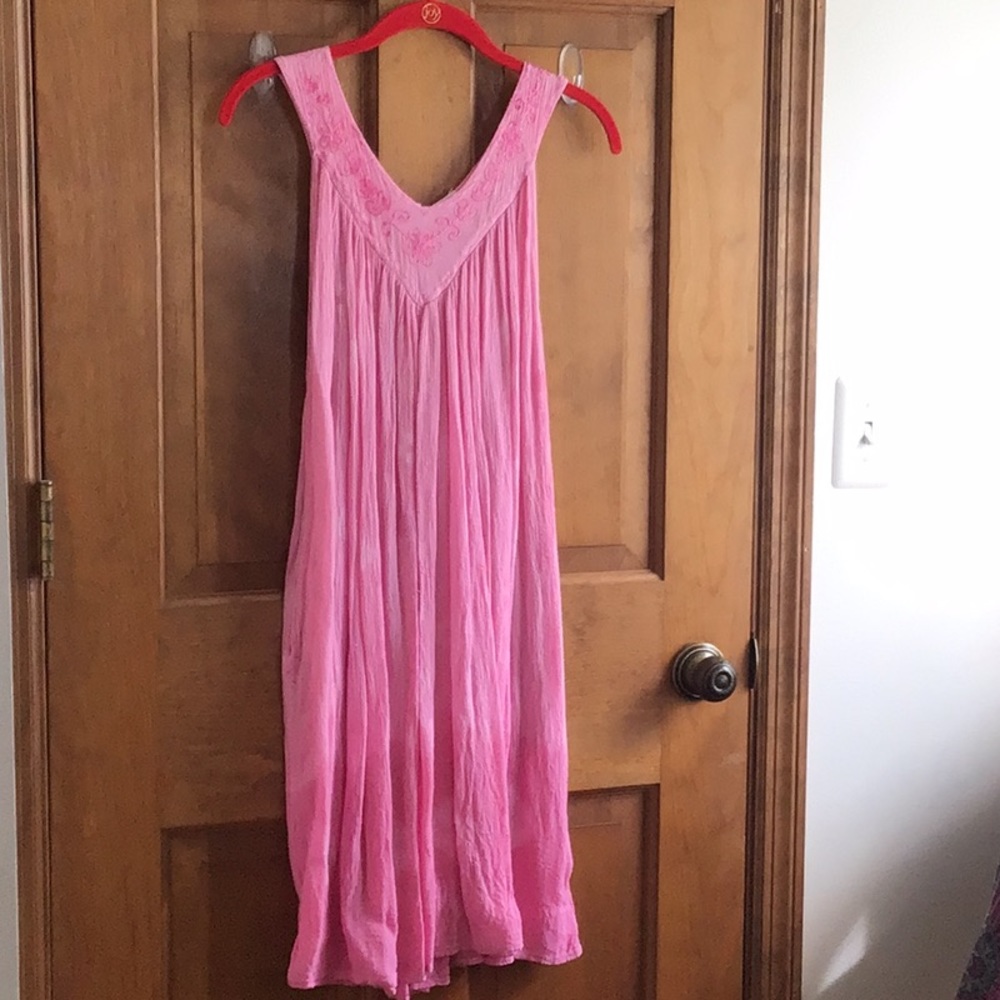 FREE 👀Belma Pink Summer Dress